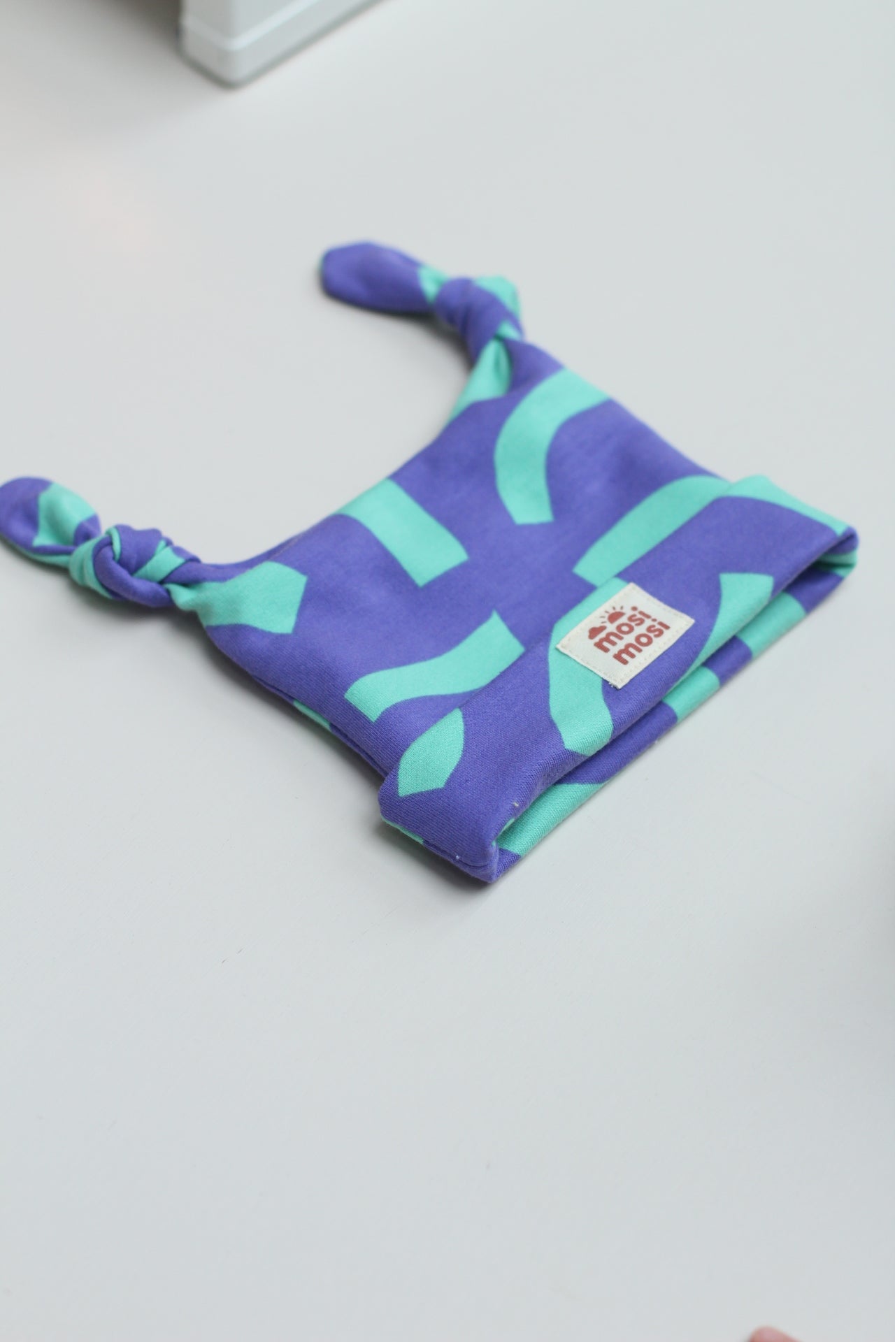 Mosi Mosi mutsje turquoise /paars
